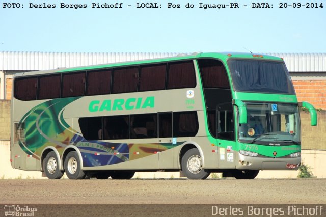 Viação Garcia 7976 na cidade de Foz do Iguaçu, Paraná, Brasil, por Derles Borges Pichoff. Número da foto: #3625318.