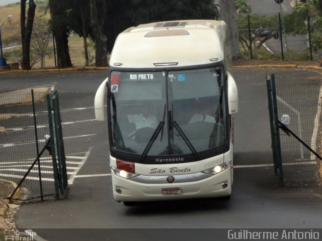 Viação São Bento Ribeirão Preto 10040 na cidade de Franca, São Paulo, Brasil, por Guilherme Antonio. Número da foto: #3625960.