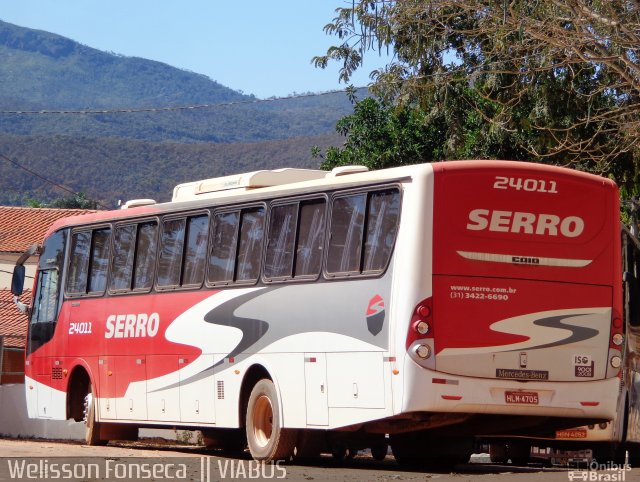 Viação Serro 24011 na cidade de Conceição do Mato Dentro, Minas Gerais, Brasil, por Welisson  Oliveira. Número da foto: #3624739.
