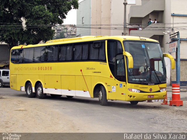 Viação Itapemirim 5083 na cidade de Petrópolis, Rio de Janeiro, Brasil, por Rafael da Silva Xarão. ID da foto: 3628753.