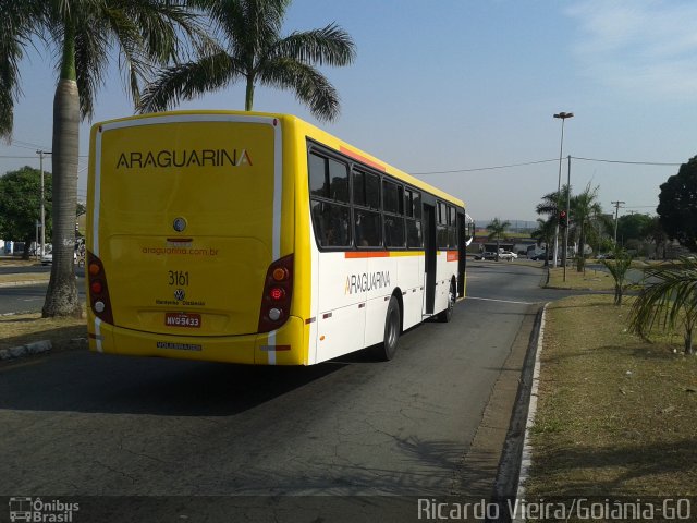 Viação Araguarina 3161 na cidade de Goiânia, Goiás, Brasil, por Ricardo Vieira. Número da foto: #3626677.