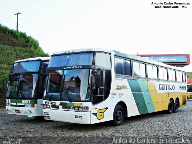 Empresa Gontijo de Transportes 15605 na cidade de João Monlevade, Minas Gerais, Brasil, por Antonio Carlos Fernandes. ID da foto: 3627190.