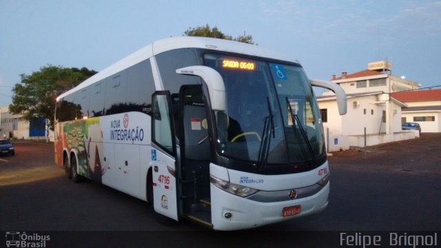 Viação Nova Integração 4716 na cidade de Cascavel, Paraná, Brasil, por Felipe  Brignol. Número da foto: #3628290.