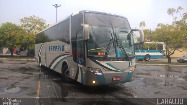 Viação Sampaio 9839 na cidade de Mogi das Cruzes, São Paulo, Brasil, por Cainã Marcos de Araujo. ID da foto: 3626608.